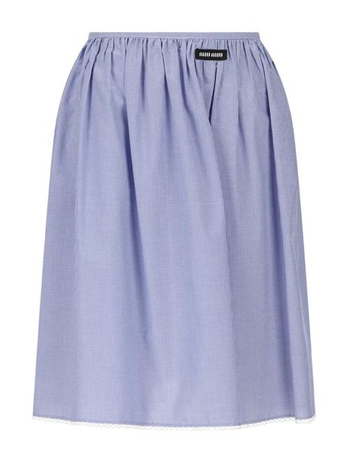 Skirt with logo MIU MIU | MG2425187GF0AZ1